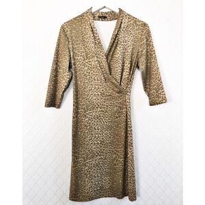 J McLaughlin Panama Wrap Surplice Dress Size S Catalina Cloth Quiet Luxury